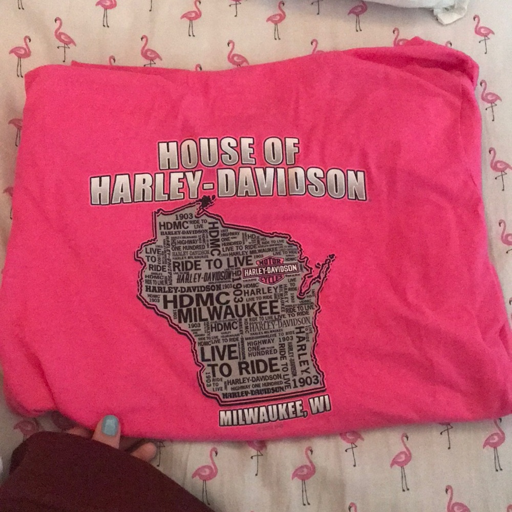 Pink Harley Top Lg